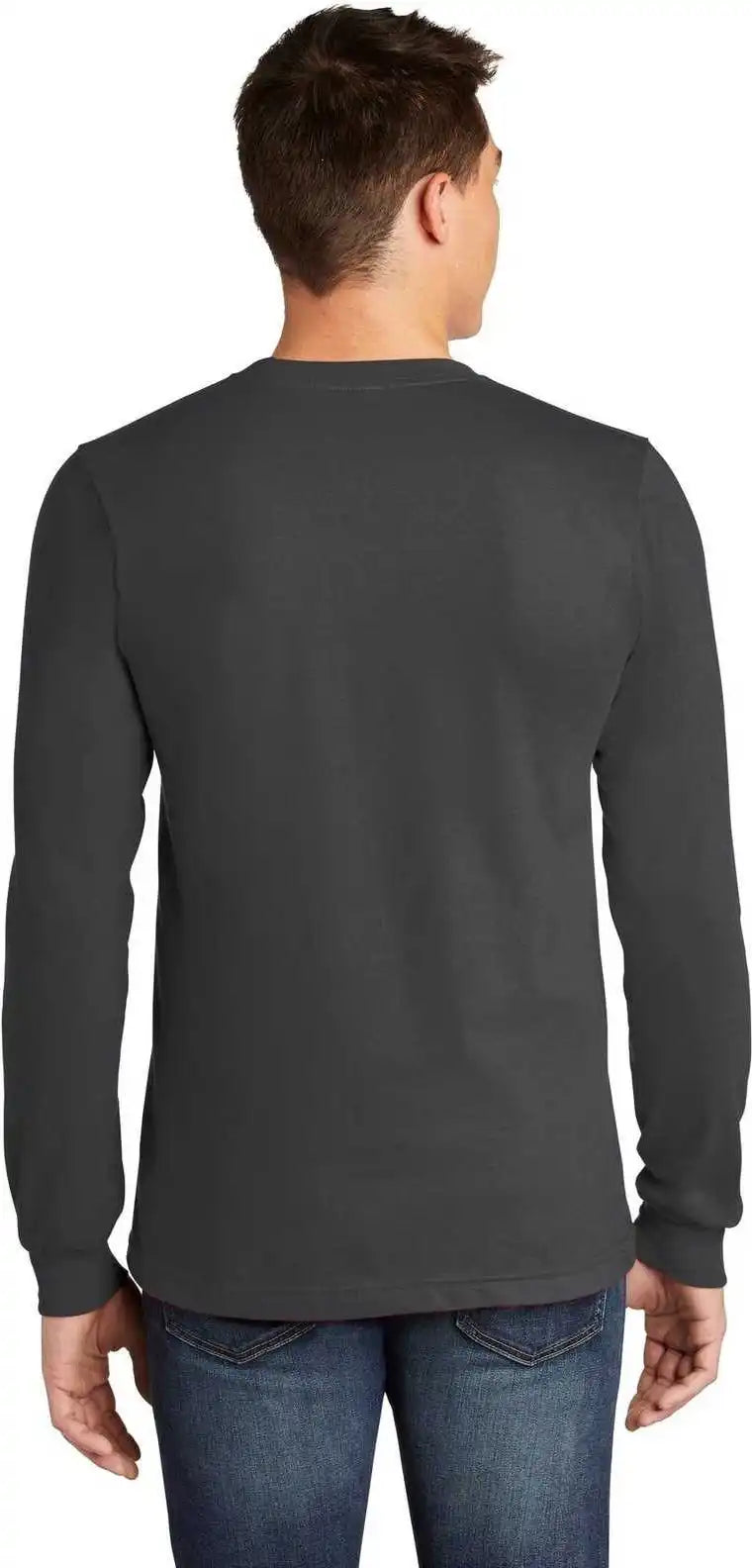 American Apparel 2007w Fine Jersey Long Sleeve T-shirt - Asphalt