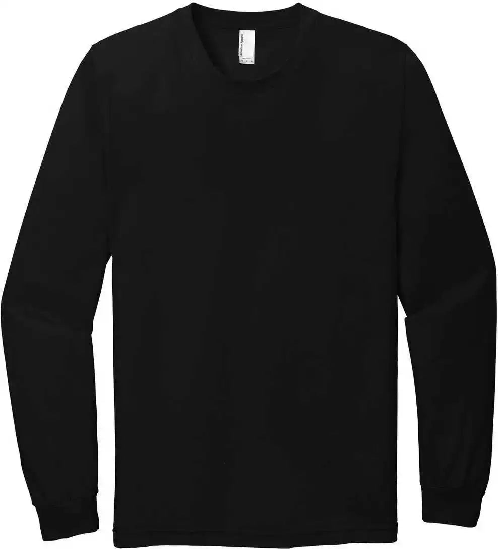 American Apparel 2007w Fine Jersey Long Sleeve t Shirt Black