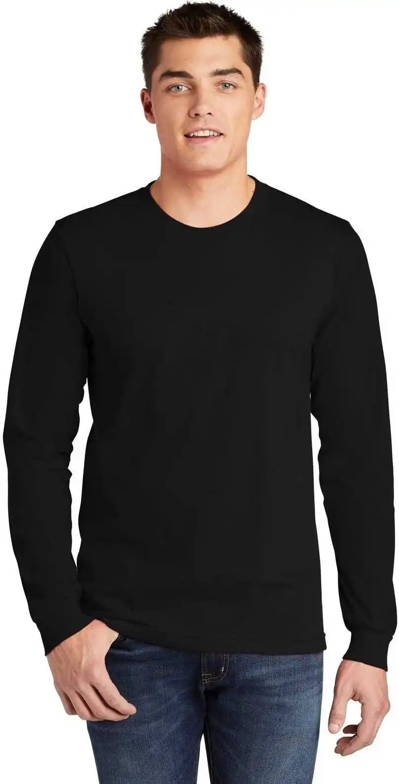 American Apparel 2007w Fine Jersey Long Sleeve t Shirt Black