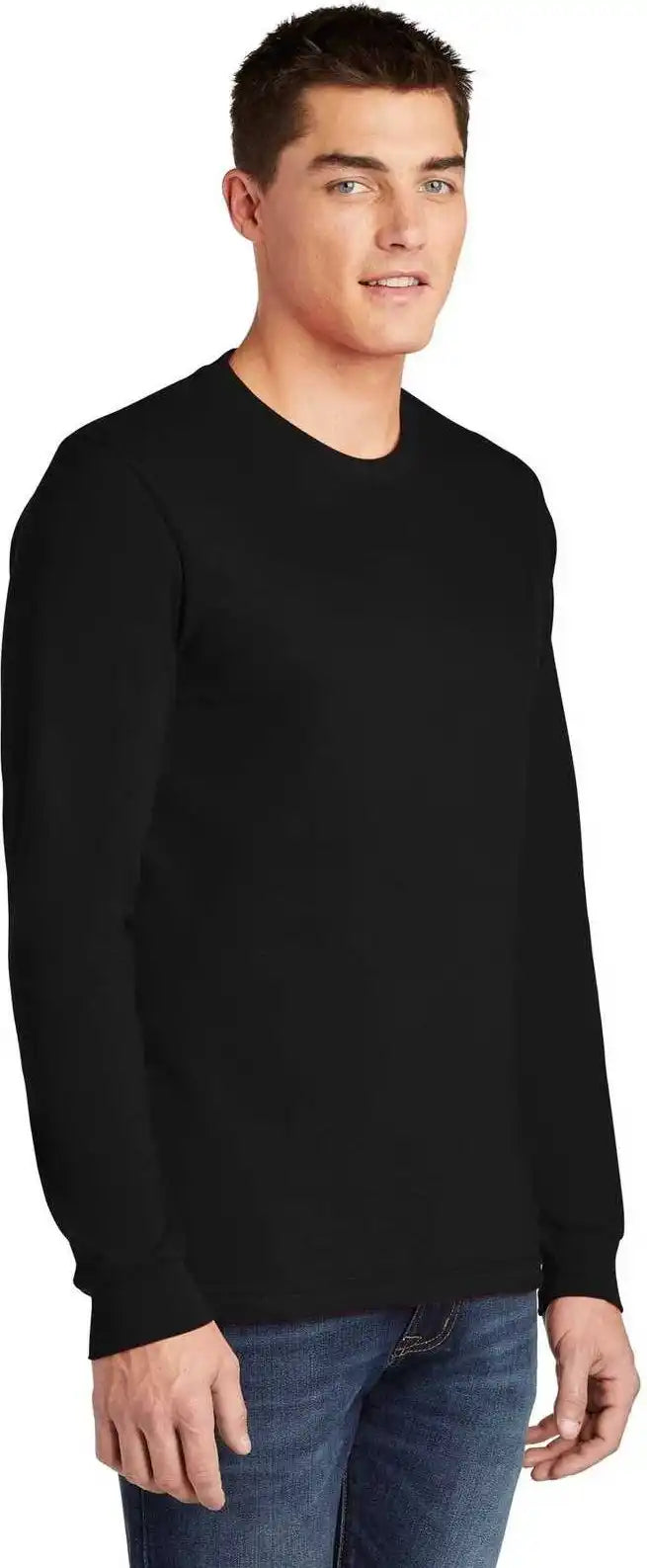 American Apparel 2007w Fine Jersey Long Sleeve t Shirt Black