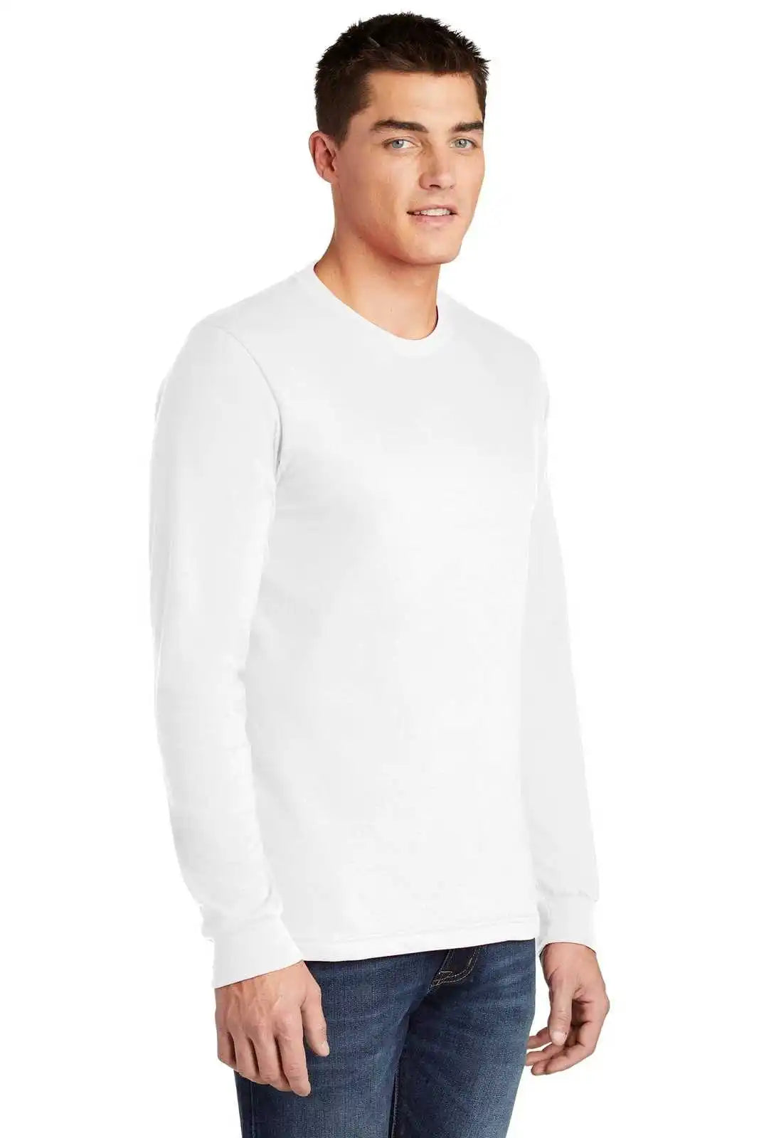 American Apparel 2007w Fine Jersey Long Sleeve T-shirt - White