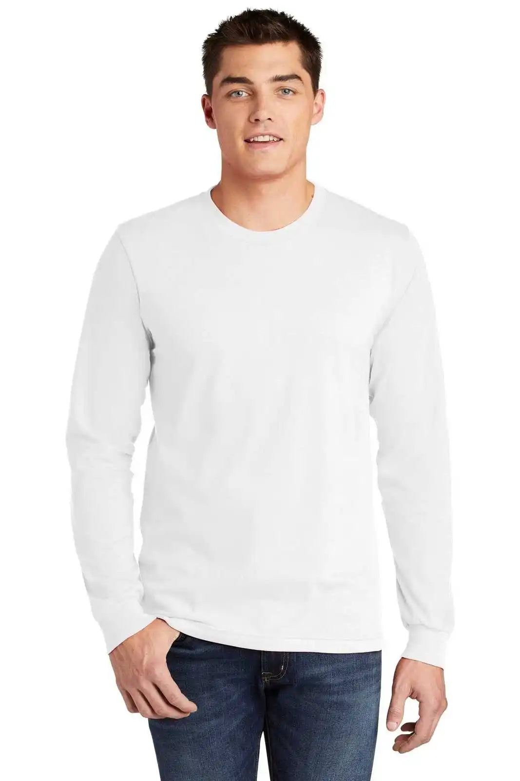 American Apparel 2007w Fine Jersey Long Sleeve T-shirt - White