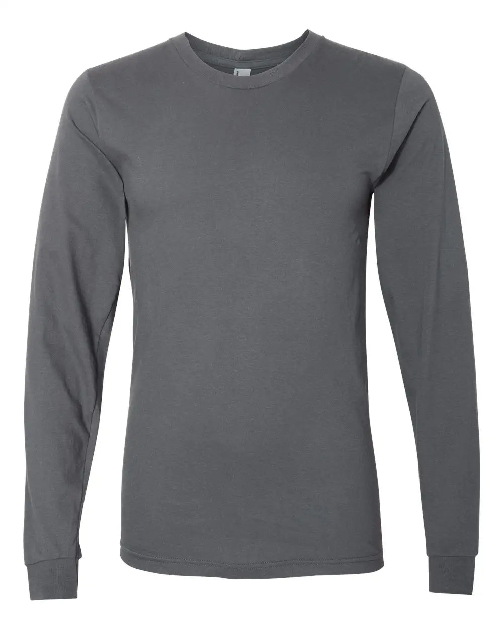 American Apparel 2007w Fine Jersey Long Sleeve Tee - 2007 - Asphalt - Adult s