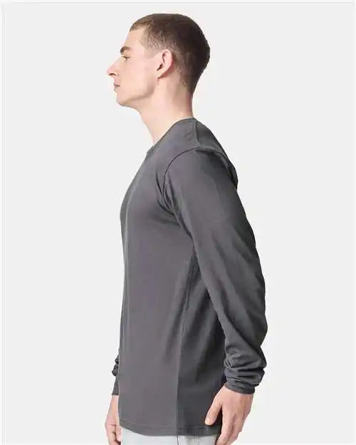 American Apparel 2007w Fine Jersey Long Sleeve Tee - 2007 - Asphalt