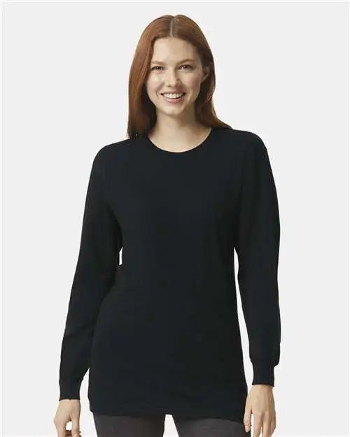 American Apparel 2007w Fine Jersey Long Sleeve Tee - 2007 - Black