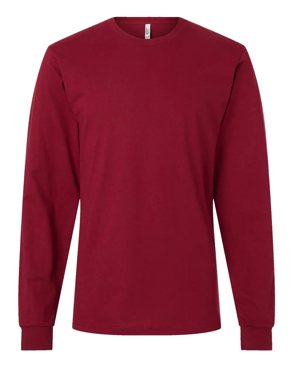 American Apparel 2007w Fine Jersey Long Sleeve Tee - 2007 - Cranberry