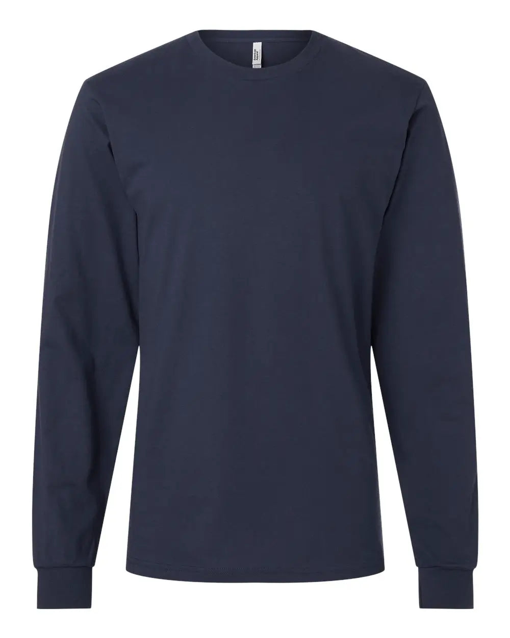American Apparel 2007w Fine Jersey Long Sleeve Tee - 2007 - Navy