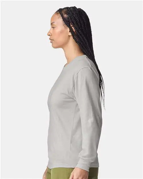American Apparel 2007w Fine Jersey Long Sleeve Tee - 2007 - New Silver