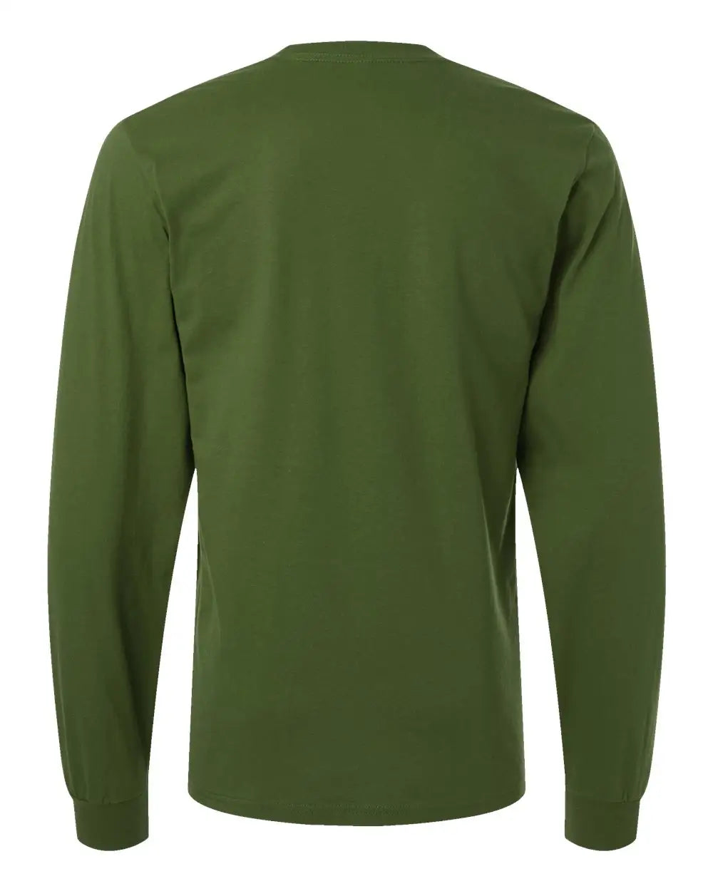 American Apparel 2007w Fine Jersey Long Sleeve Tee - 2007 - Olive - Adult s