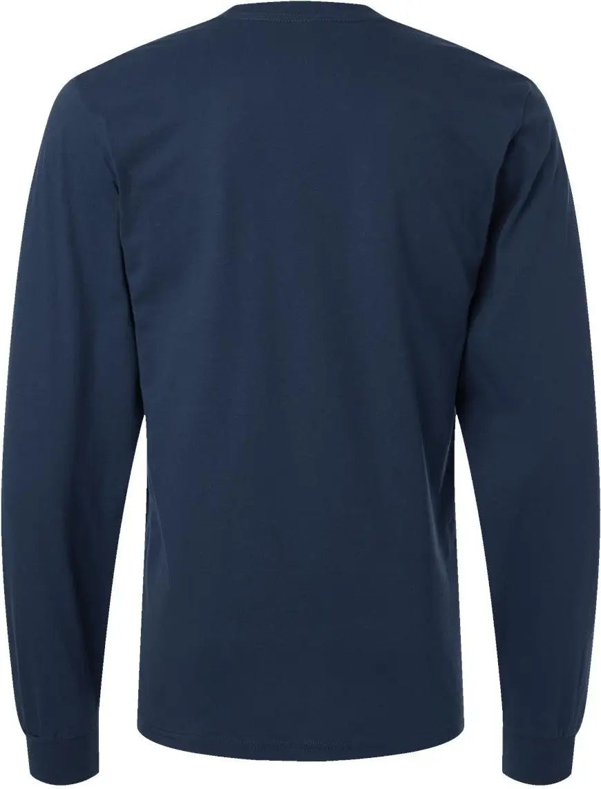 American Apparel 2007w Fine Jersey Long Sleeve Tee - 2007 - Sea Blue
