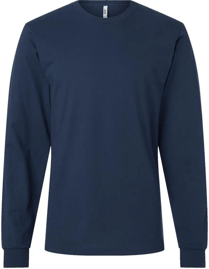 American Apparel 2007w Fine Jersey Long Sleeve Tee - 2007 - Sea Blue