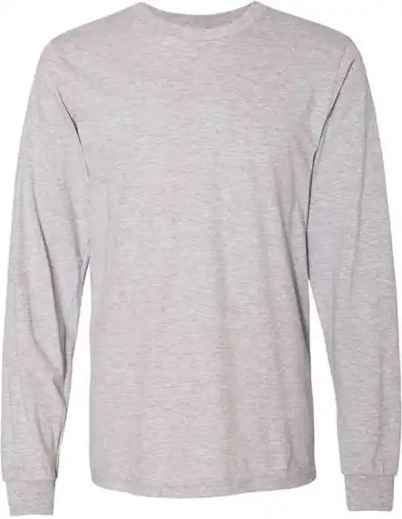 American Apparel 2007w Fine Jersey Long Sleeve Tee - Heather Grey