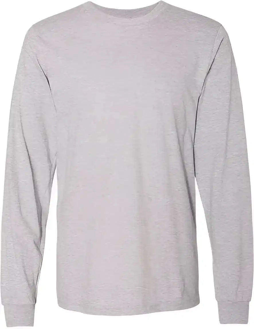 American Apparel 2007w Fine Jersey Long Sleeve Tee Heather Grey