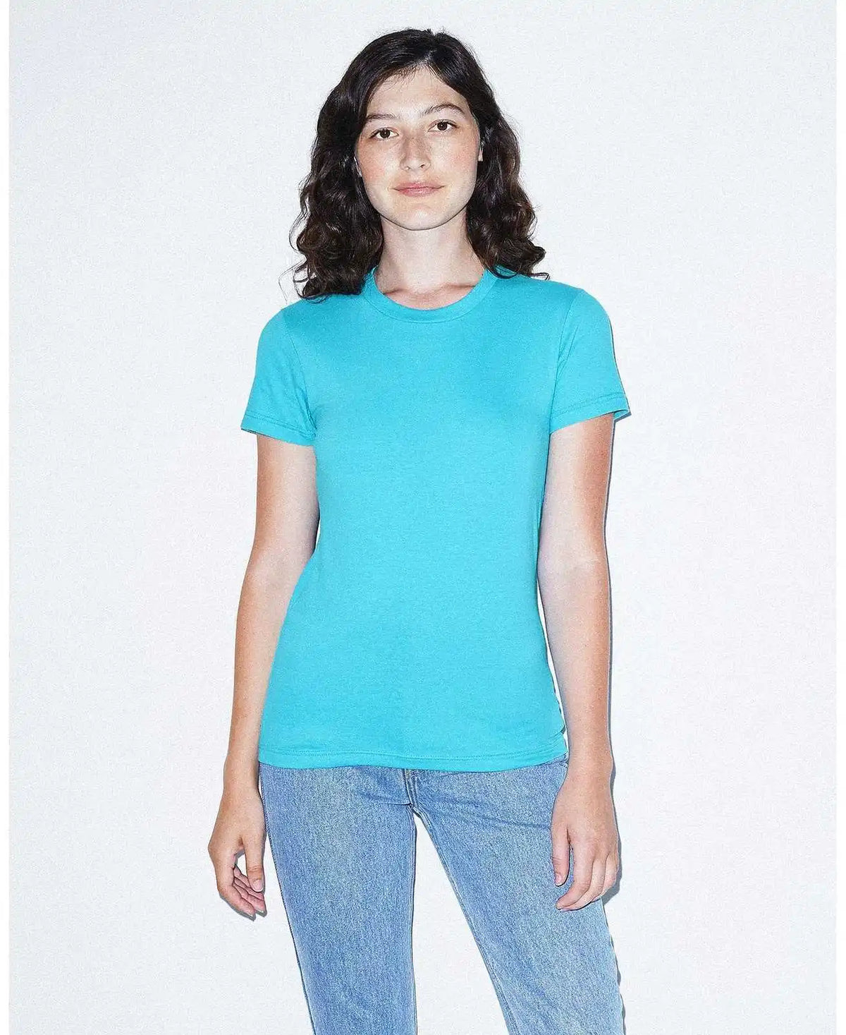 American Apparel 2102w Women’s Fine Jersey T-shirt - Aqua