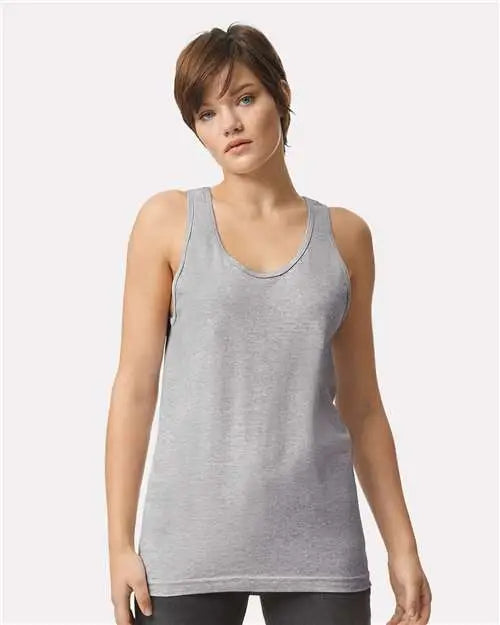 American Apparel 2408w Fine Jersey Tank - 2408 - Heather Gray