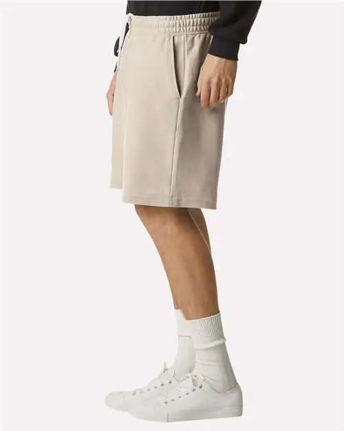 American Apparel 2pq Pique Unisex Gym Shorts - Bone