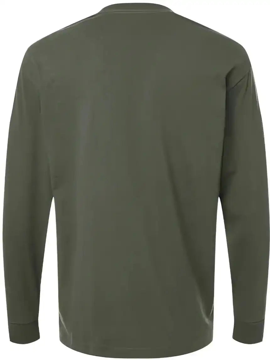American Apparel 9410 Super Heavyweight Long Sleeve Pocket Tee Lieutenant