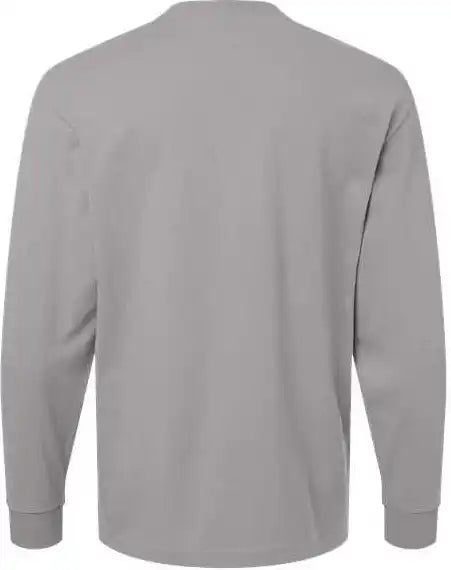 American Apparel 9410 Super Heavyweight Long Sleeve Pocket Tee - Gravel