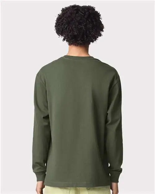 American Apparel 9410a Super Heavyweight Long Sleeve Pocket Tee - 9410 - Lieutenant