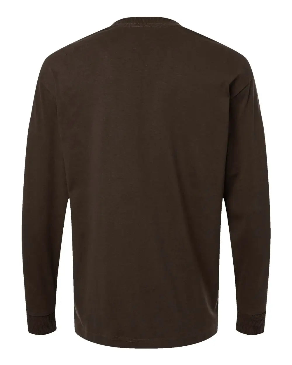 American Apparel 9410a Super Heavyweight Long Sleeve Pocket Tee - 9410 - Brown