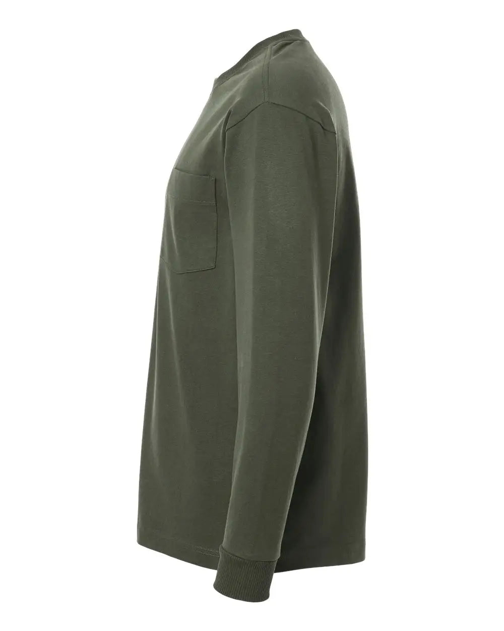 American Apparel 9410a Super Heavyweight Long Sleeve Pocket Tee - 9410 - Lieutenant