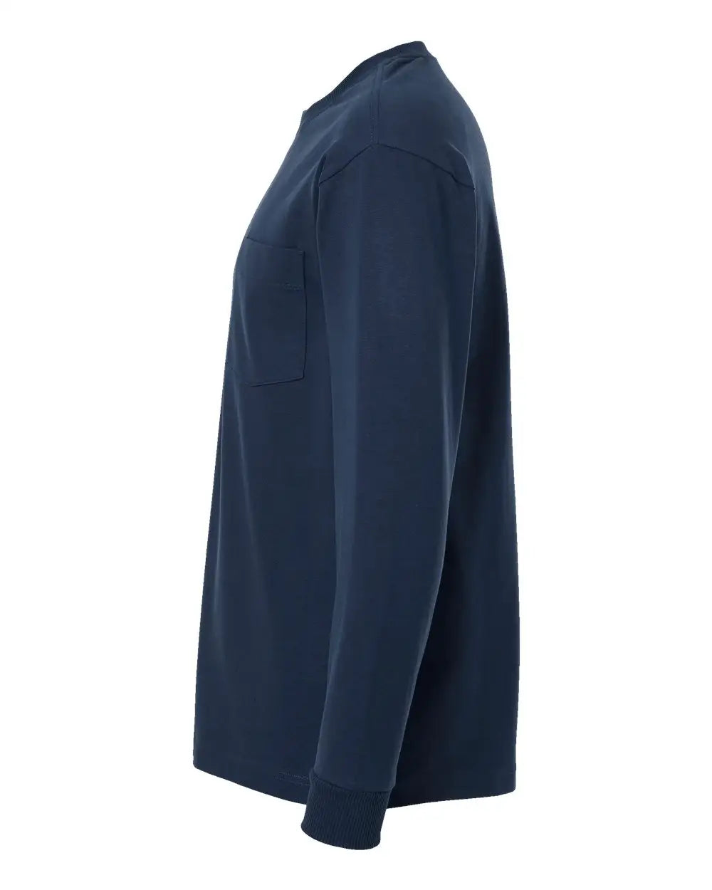 American Apparel 9410a Super Heavyweight Long Sleeve Pocket Tee - 9410 - Sea Blue