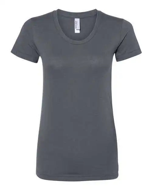 American Apparel Bb301w Womens 50 Tee - Asphalt
