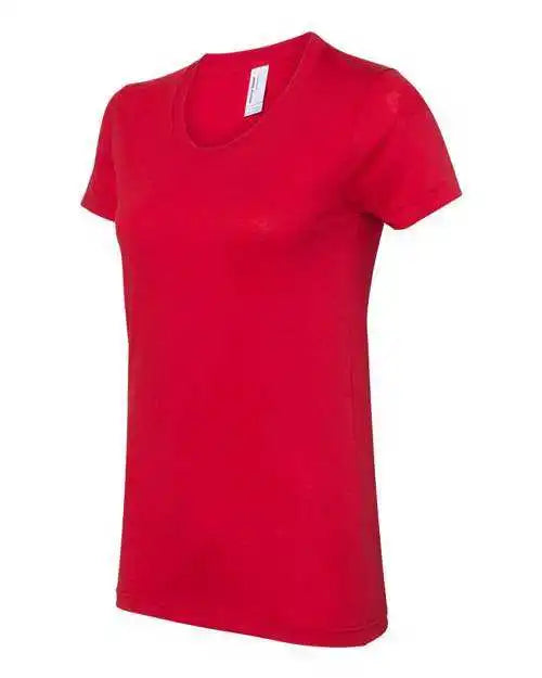 American Apparel Bb301w Womens 50 Tee - Red