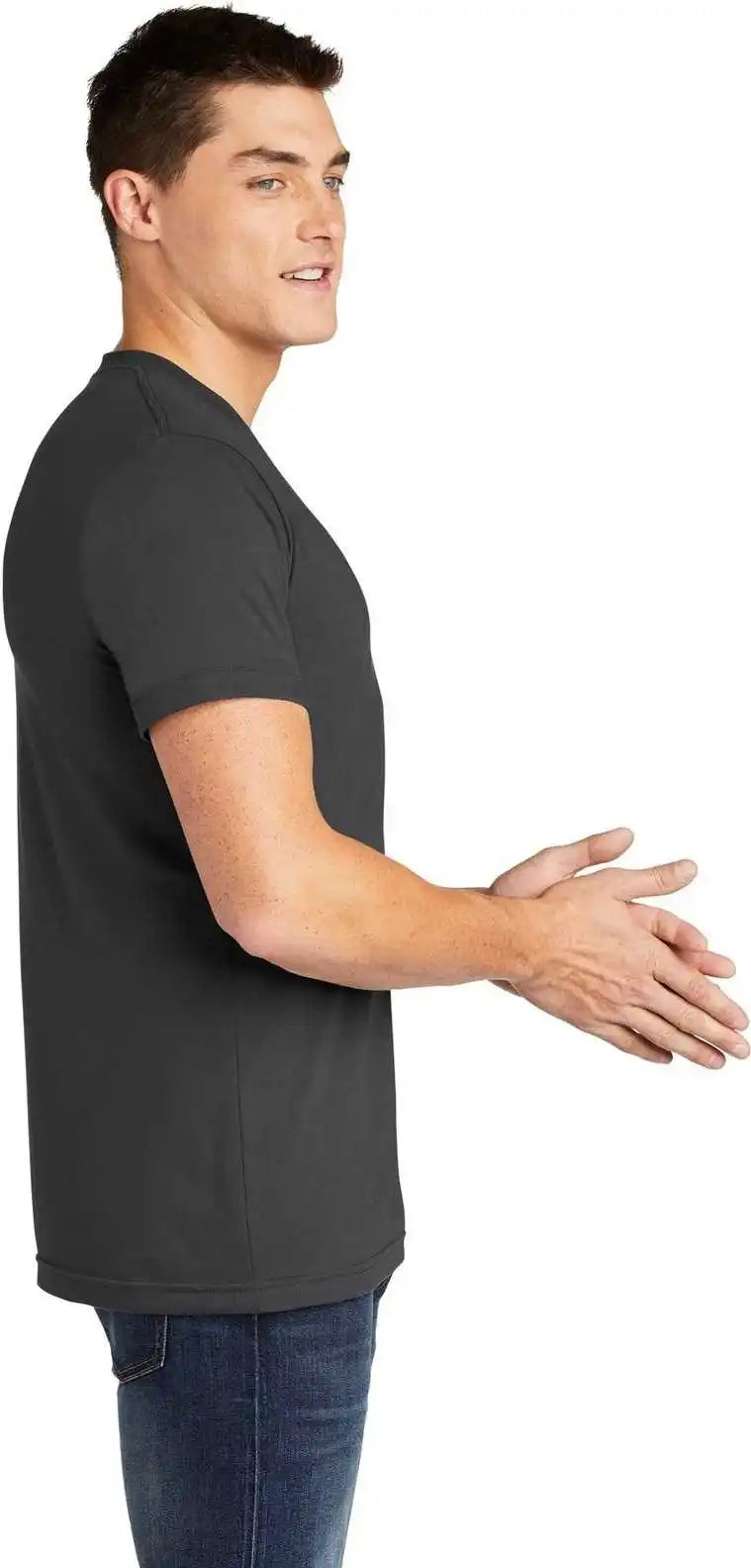 American Apparel Bb401w Poly-cotton T-shirt - Asphalt