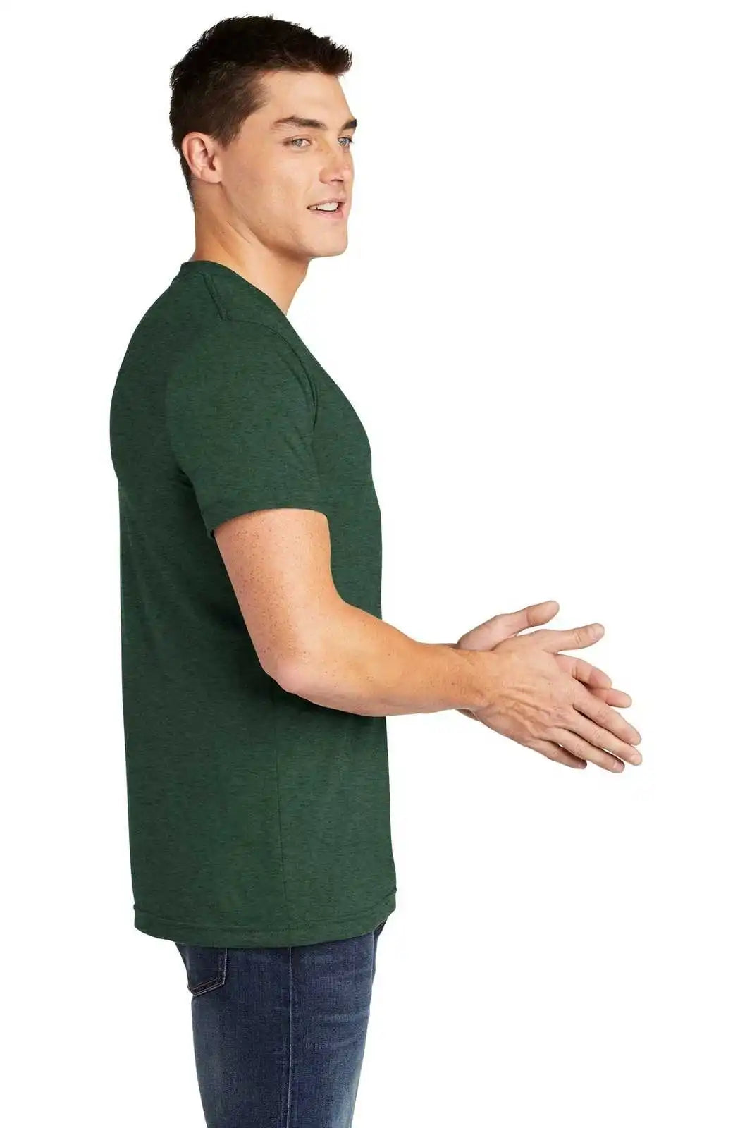 American Apparel Bb401w Poly-cotton T-shirt - Heather Forest