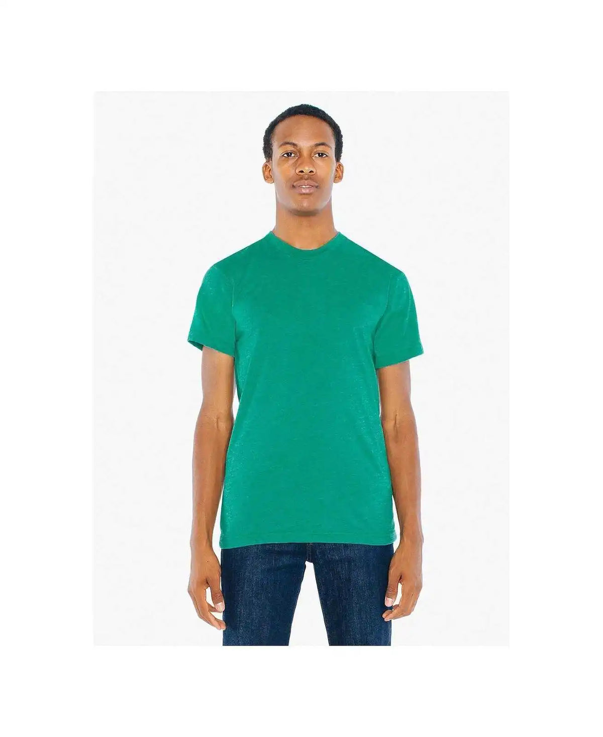 American Apparel Bb401w Poly-cotton T-shirt - Heather Vintage Green