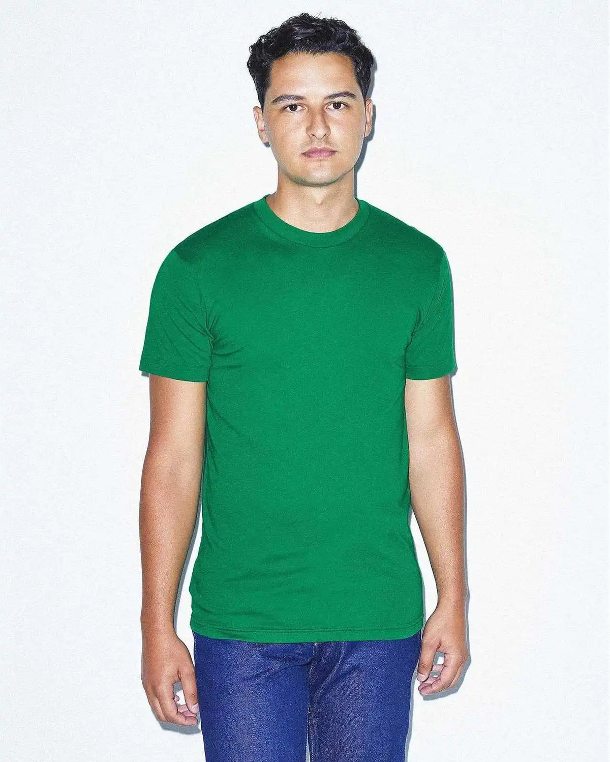 American Apparel Bb401w Poly Cotton t Shirt Kelly Green