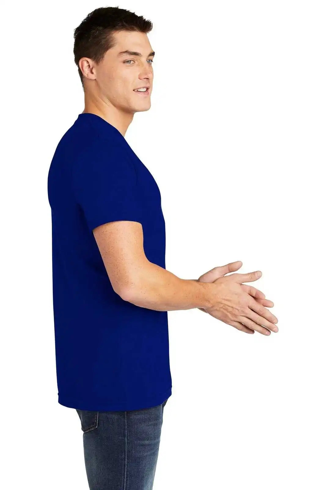 American Apparel Bb401w Poly-cotton T-shirt - Lapis