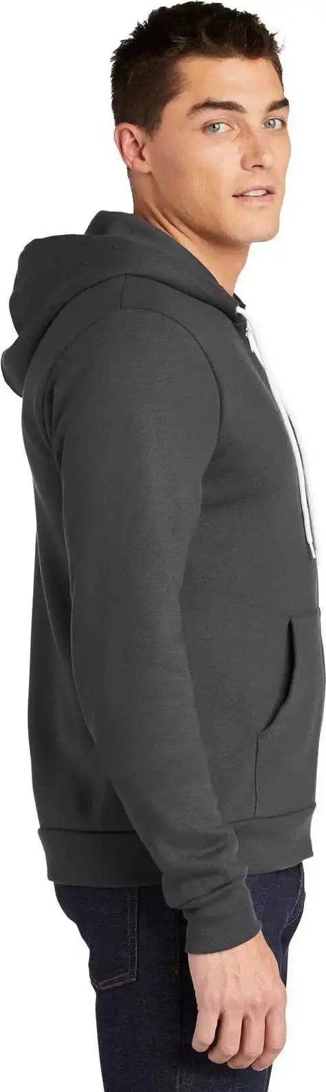 American Apparel F497w Flex Fleece Zip Hoodie - Asphalt