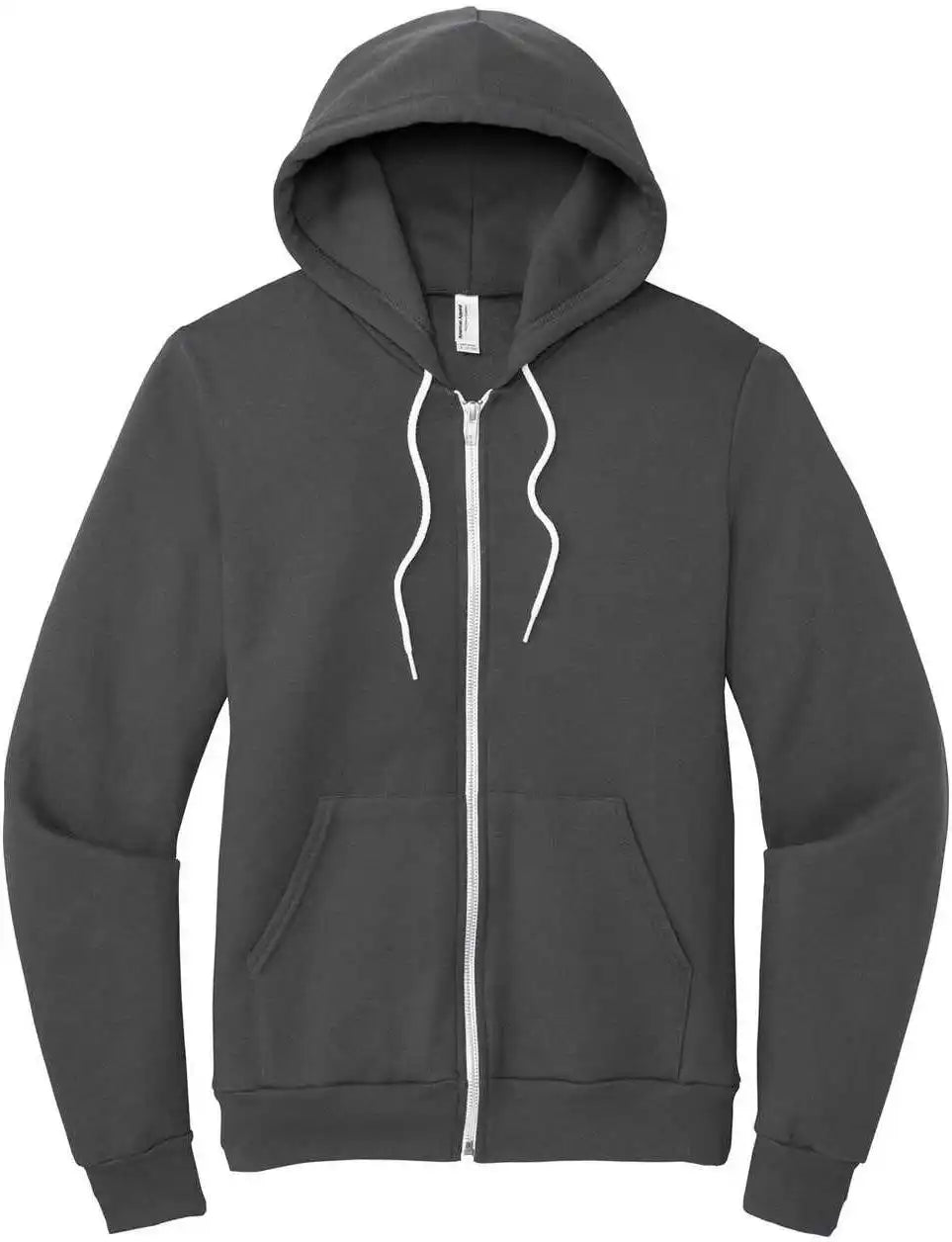 American Apparel F497w Flex Fleece Zip Hoodie - Asphalt