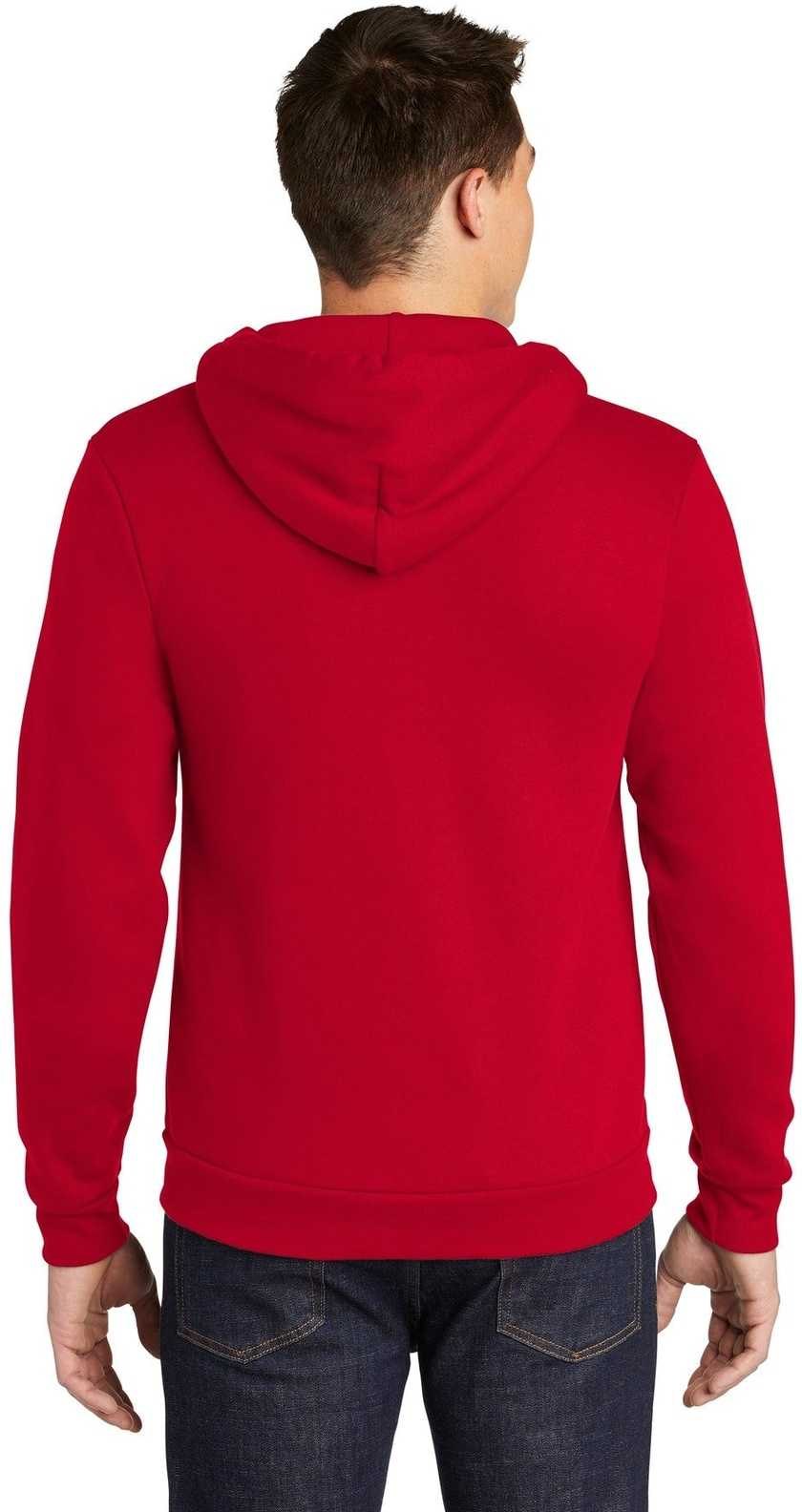 American Apparel F497w Flex Fleece Zip Hoodie - Red
