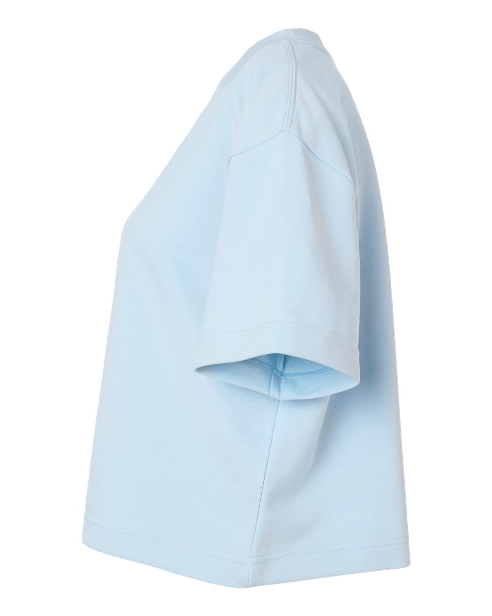 American Apparel Ftcb0 Women’s French Terry Mid-length Boxy Top - Powder Blue