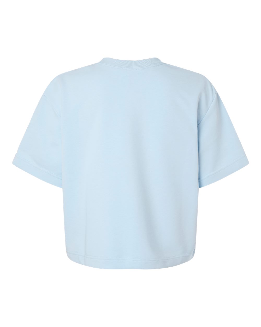 American Apparel Ftcb0 Women’s French Terry Mid-length Boxy Top - Powder Blue