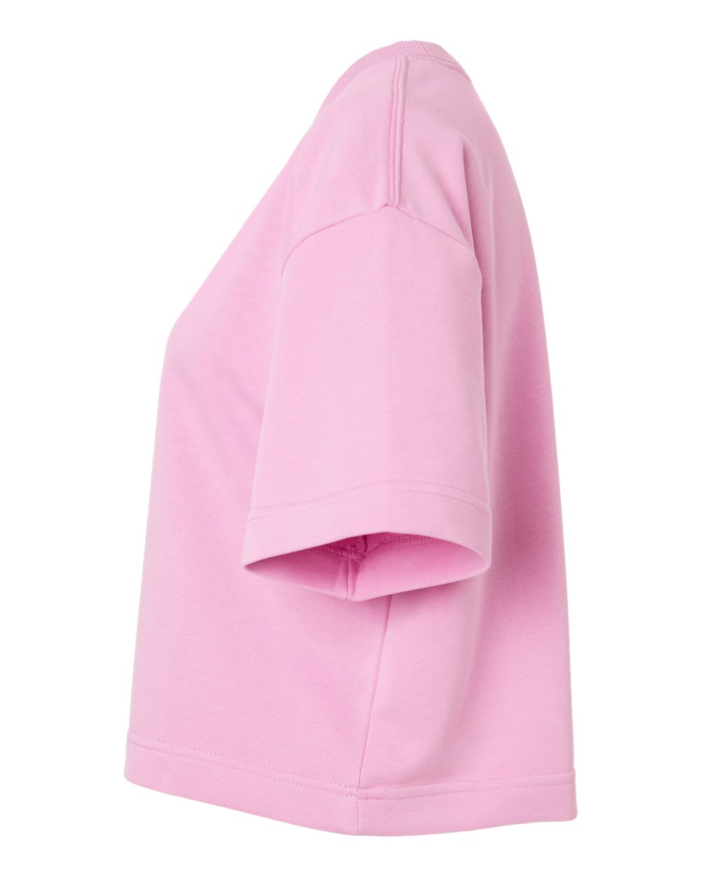 American Apparel Ftcb0 Women’s French Terry Mid-length Boxy Top - Powder Pink