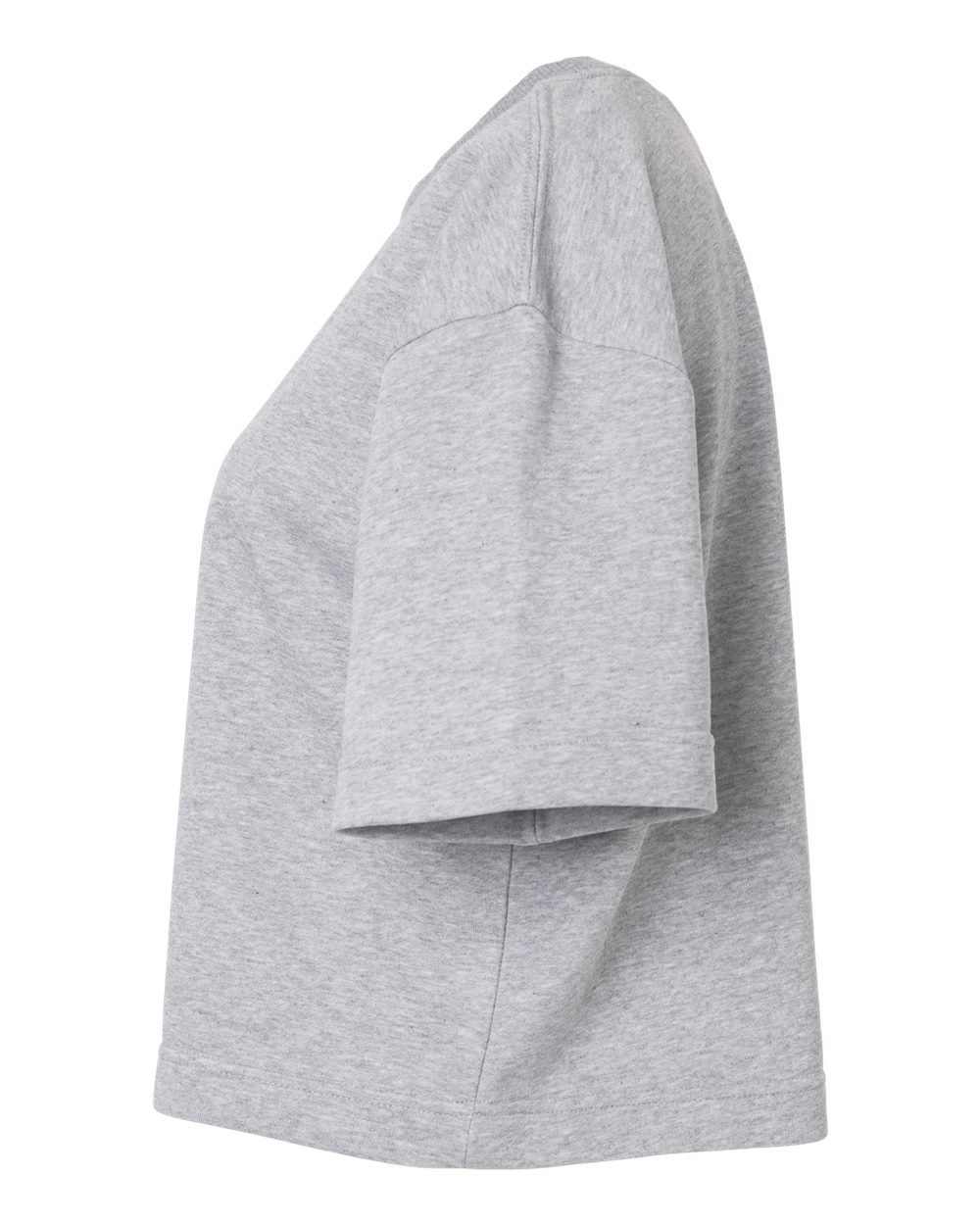 American Apparel Ftcb0 Women’s French Terry Mid-length Boxy Top - Heather Grey
