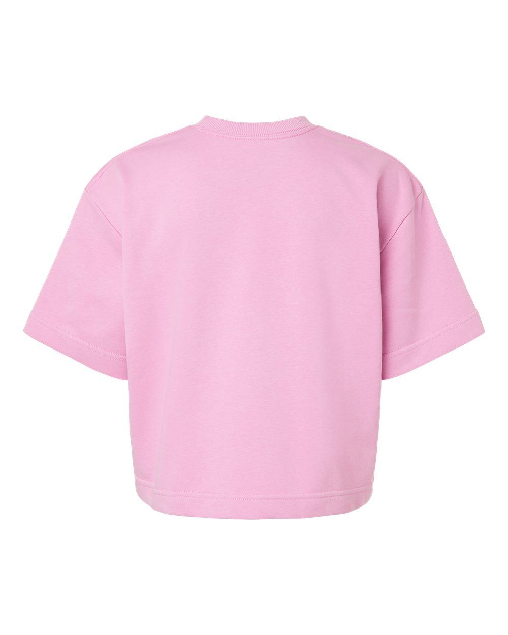 American Apparel Ftcb0 Women’s French Terry Mid-length Boxy Top - Powder Pink