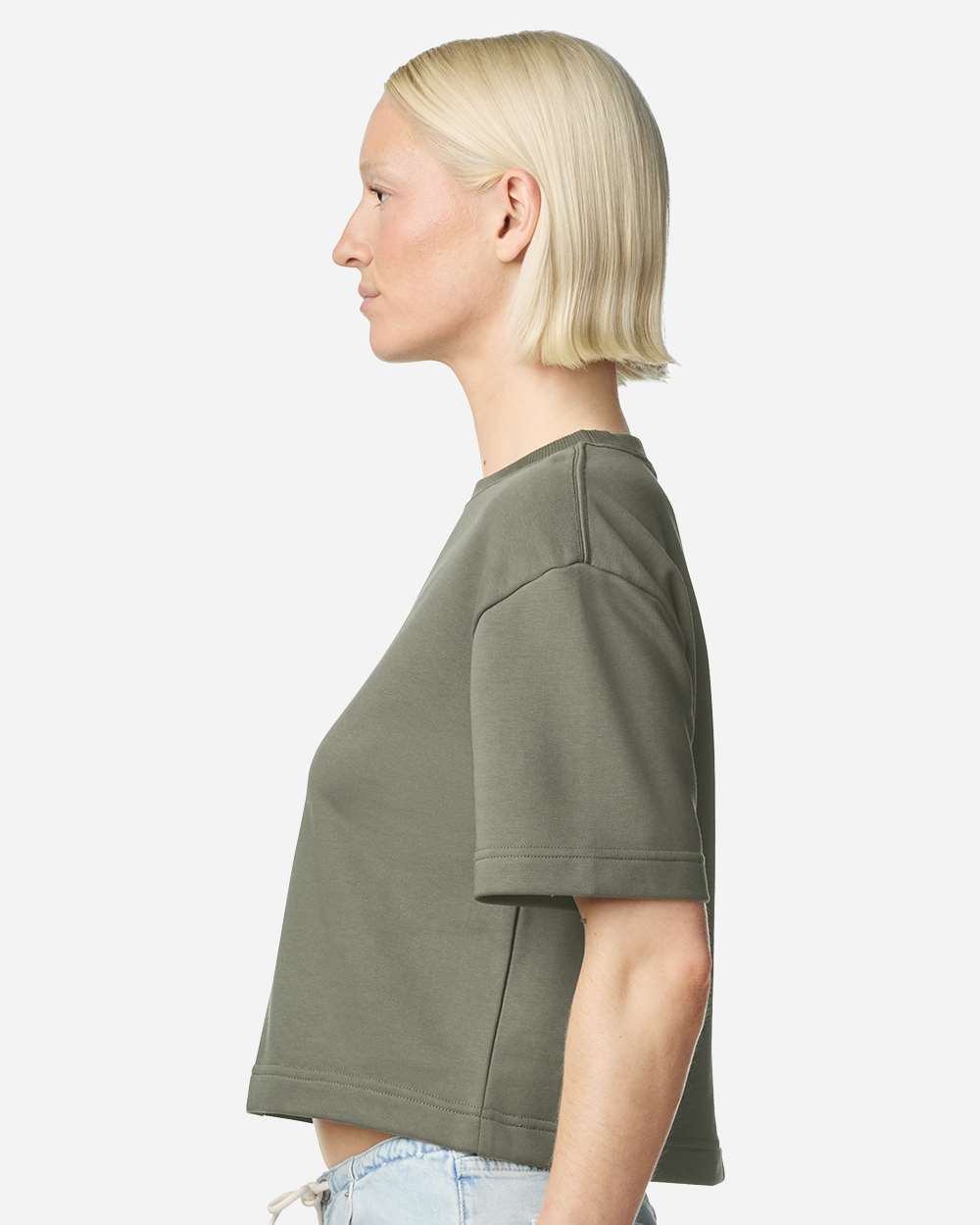 American Apparel Ftcb0 Women’s French Terry Mid-length Boxy Top - Lieutenant