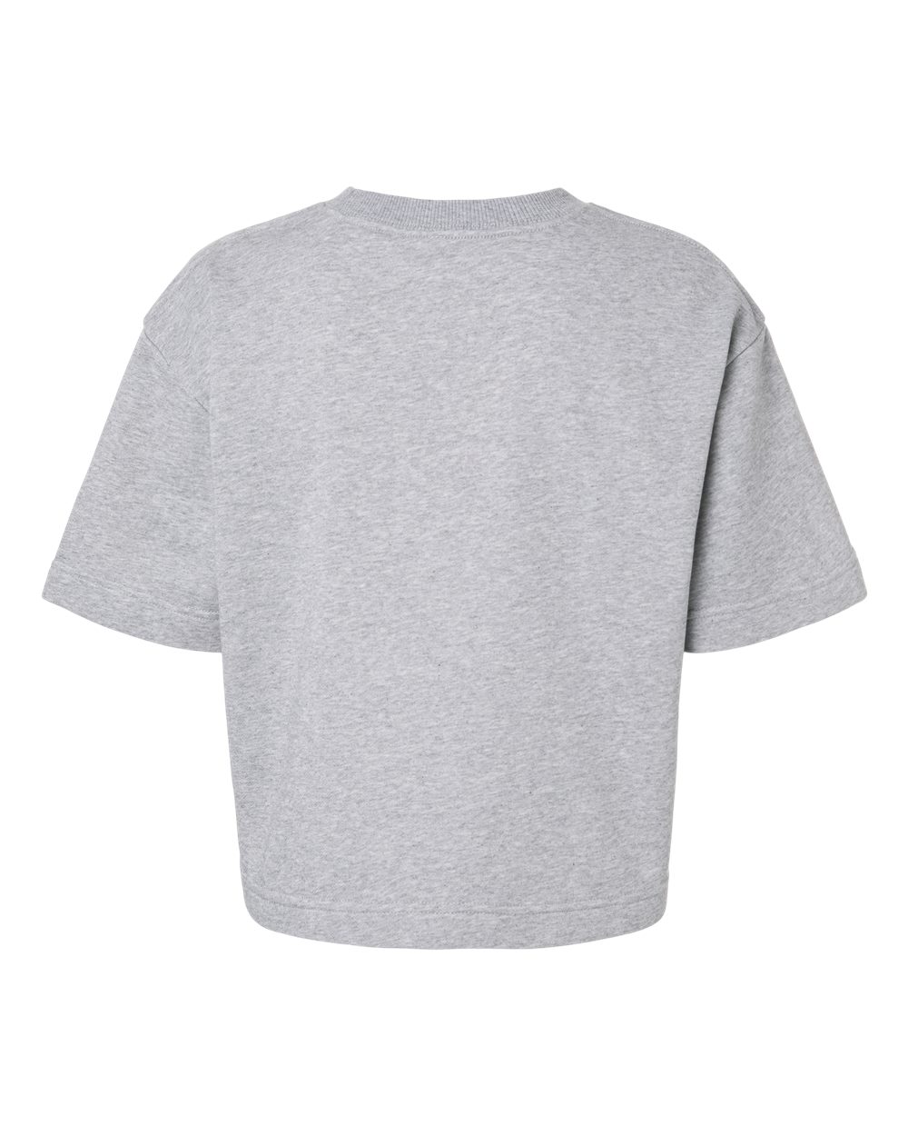 American Apparel Ftcb0 Women’s French Terry Mid-length Boxy Top - Heather Grey