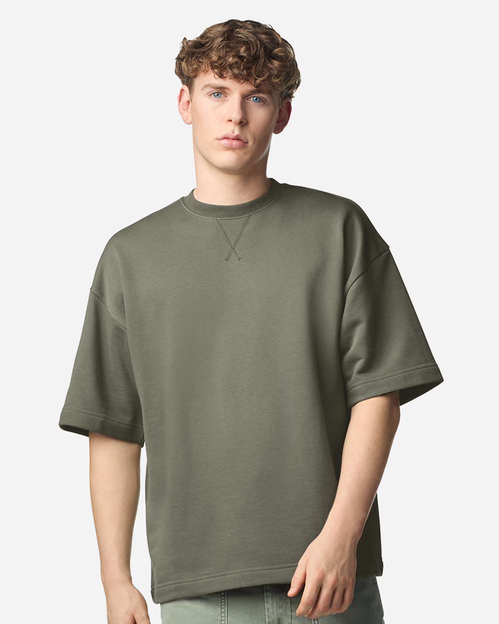 American Apparel Ftex00 Unisex French Terry Ex Crew - Lieutenant