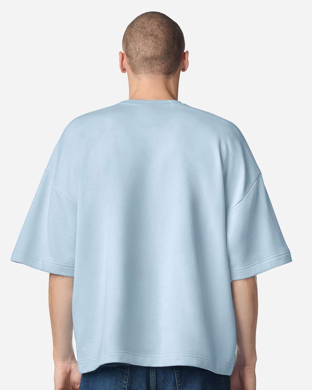 American Apparel Ftex00 Unisex French Terry Ex Crew - Powder Blue
