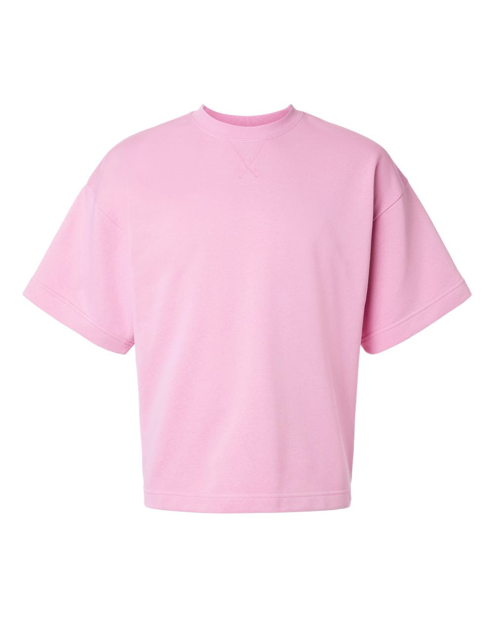 American Apparel Ftex00 Unisex French Terry Ex Crew - Powder Pink