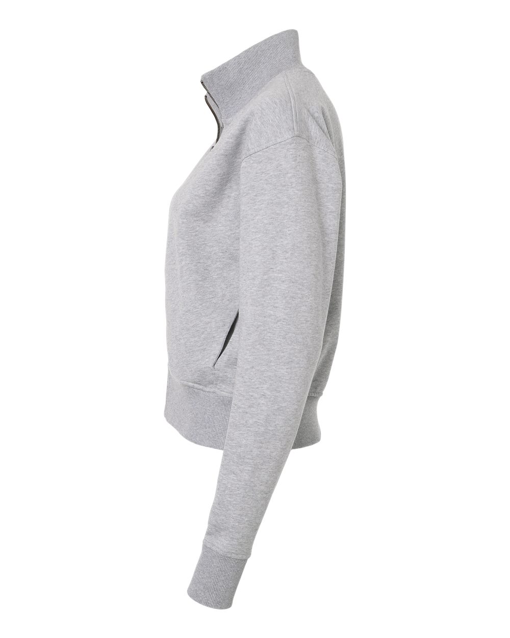 American Apparel Ftj00 Women’s French Terry Full-zip Jacket - Heather Grey