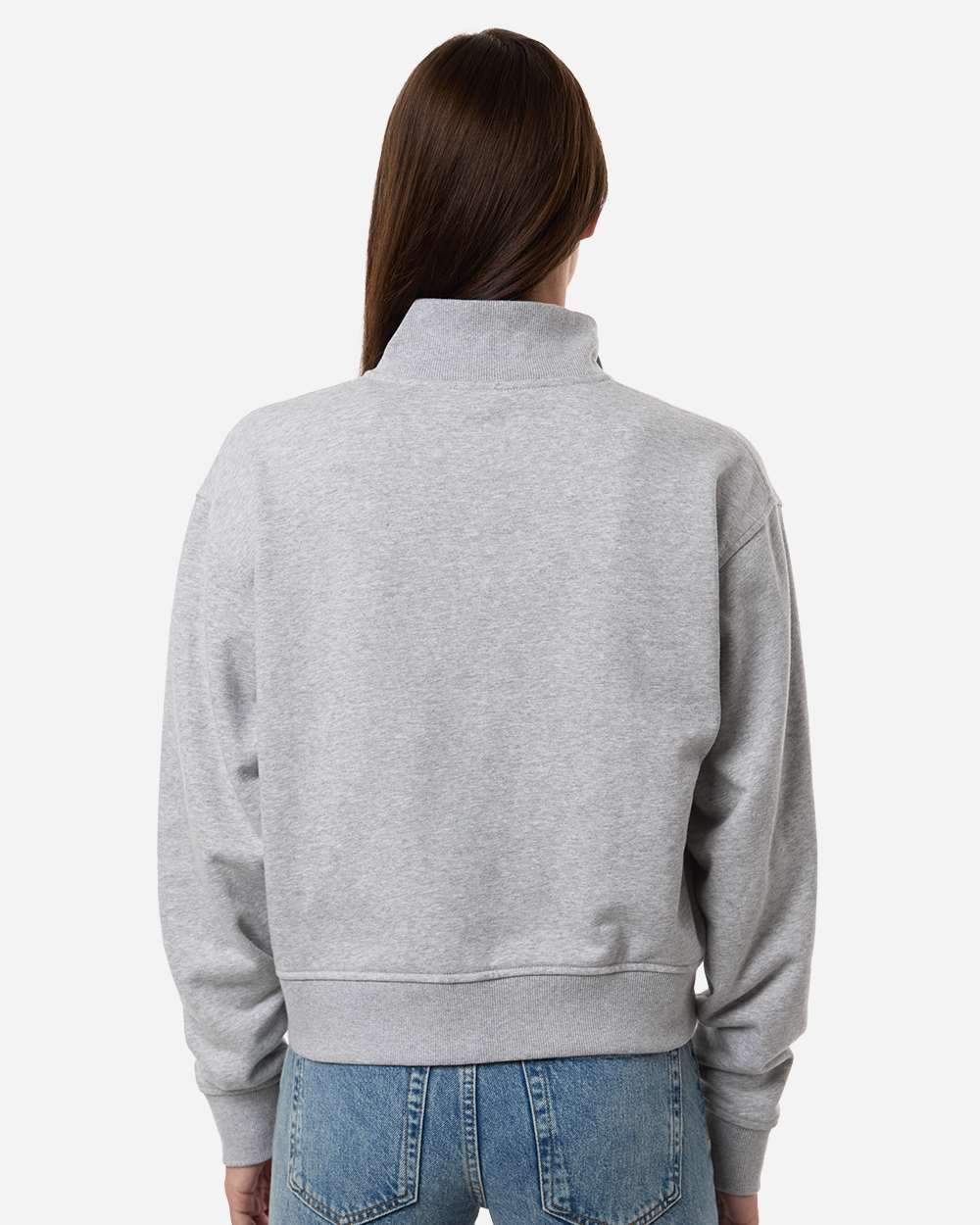 American Apparel Ftj00 Women’s French Terry Full-zip Jacket - Heather Grey