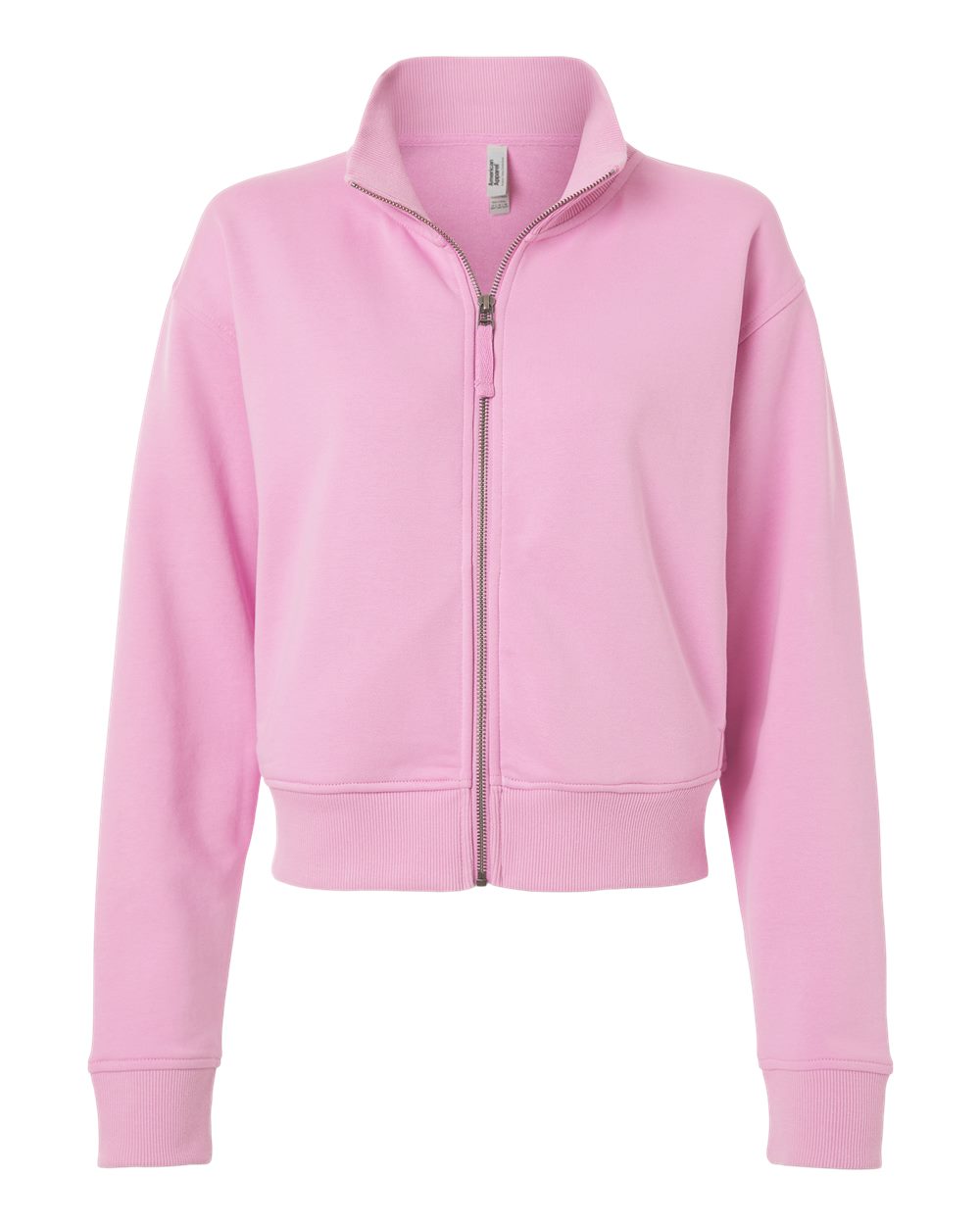 American Apparel Ftj00 Women’s French Terry Full-zip Jacket - Powder Pink