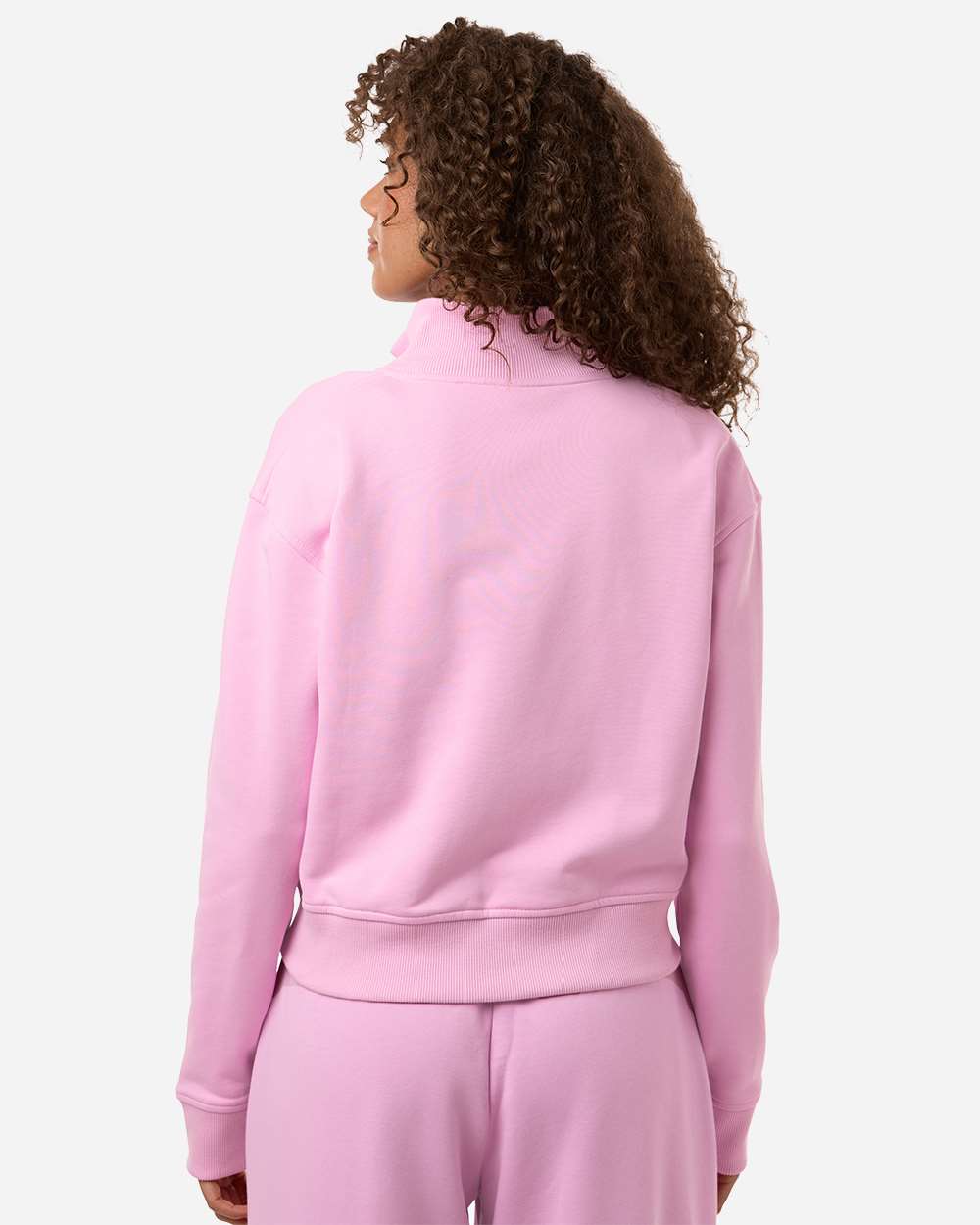 American Apparel Ftj00 Women’s French Terry Full-zip Jacket - Powder Pink